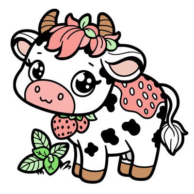 strawberry cow