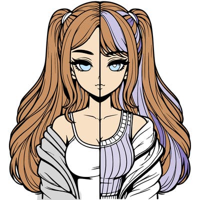 realistic girl split