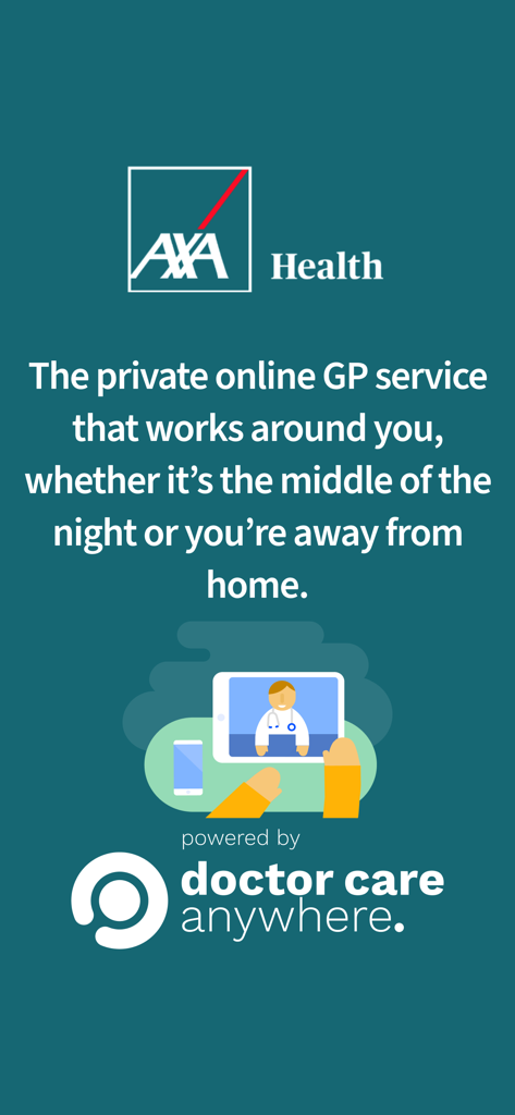AXA Health private online GP service providing 24/7 telehealth consultations
