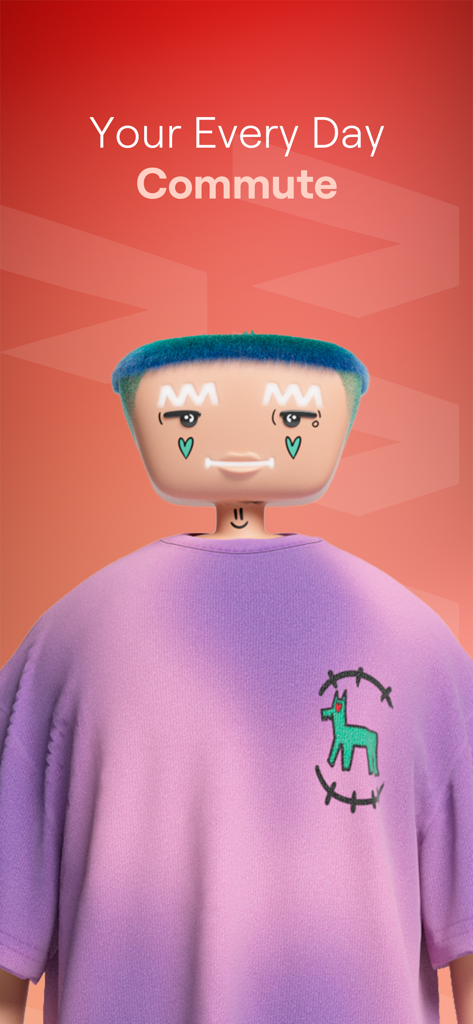 Swvl - Daily Rides - A 3D avatar on a red background with text Your Every Day Commute.