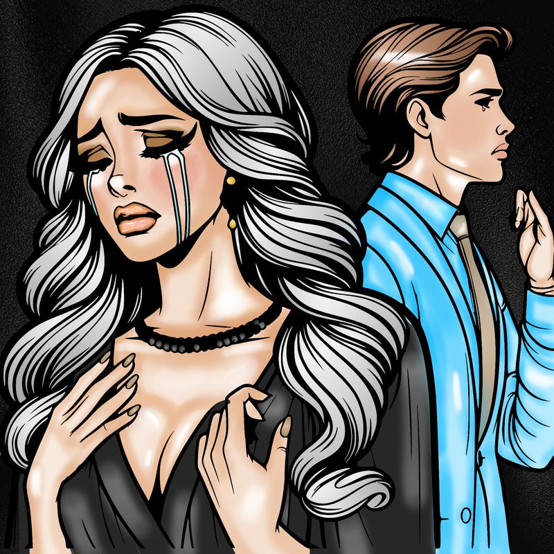 beautiful woman crying over realistic betrayal