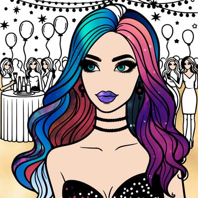 the best looking girl at party