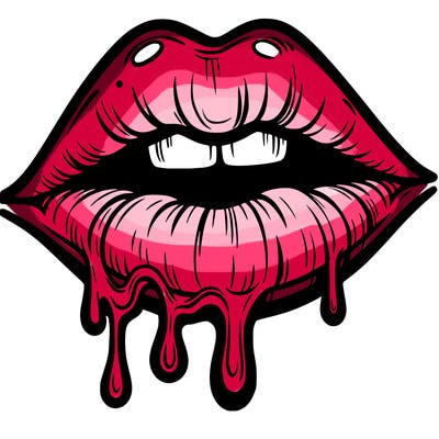 lips that look realistic and drip