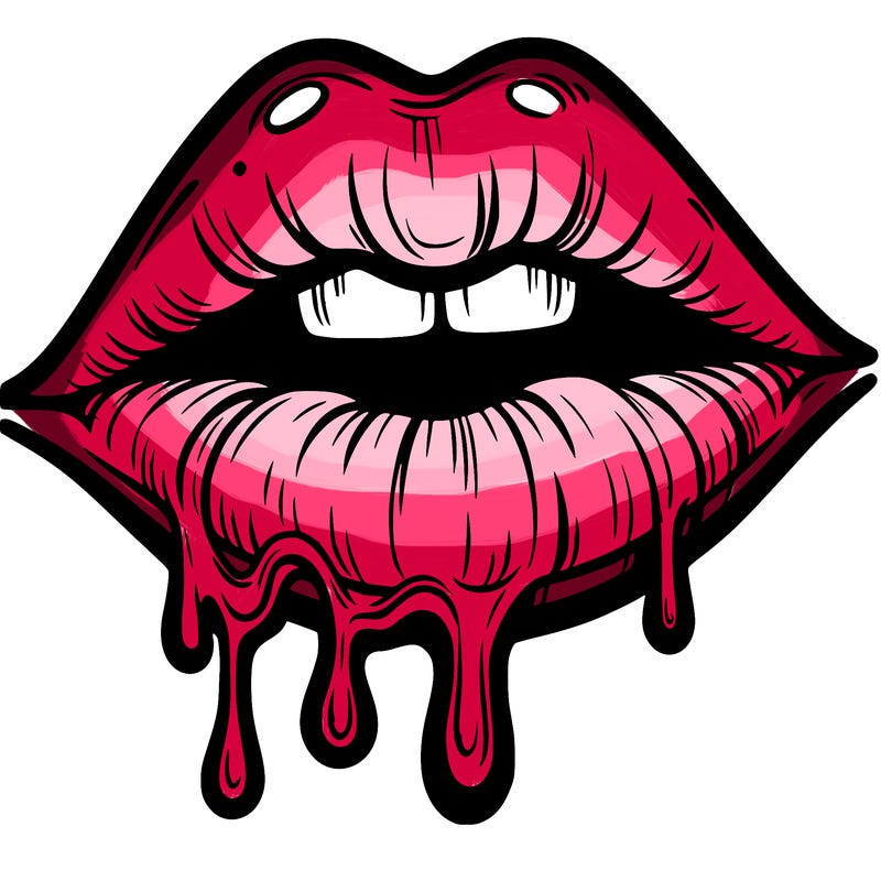 lips that look realistic and drip