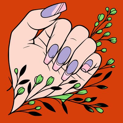 nails with french tip