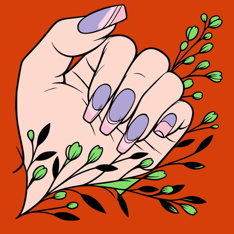 nails with french tip