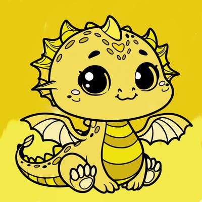 cute baby dragon