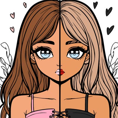 realistic girl split