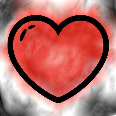 a blank heart