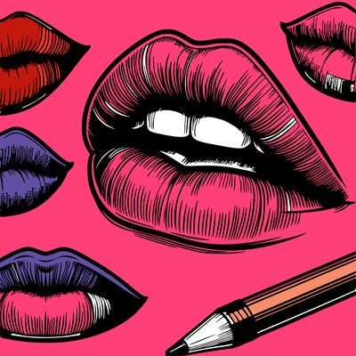 realistic  lips