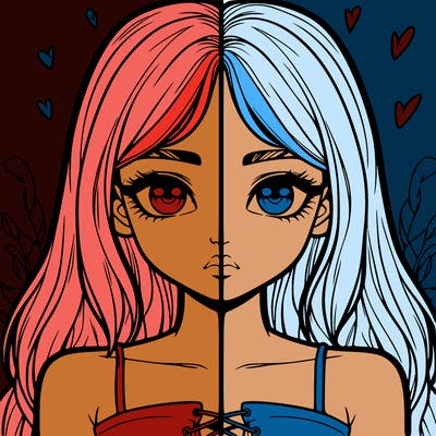 realistic girl split