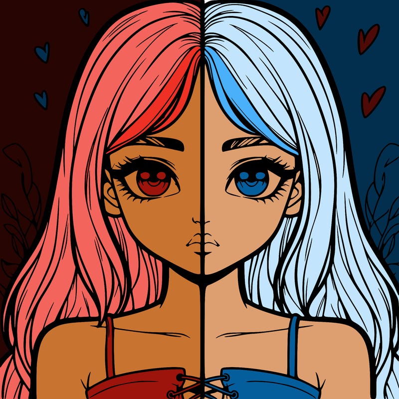 realistic girl split