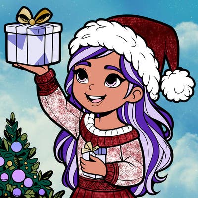 christmas girl realistic