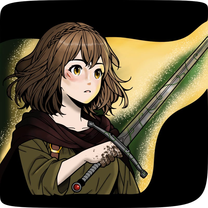 girl with a sword realistic