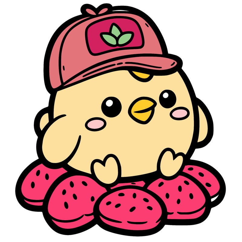 chicken nuggets with hat