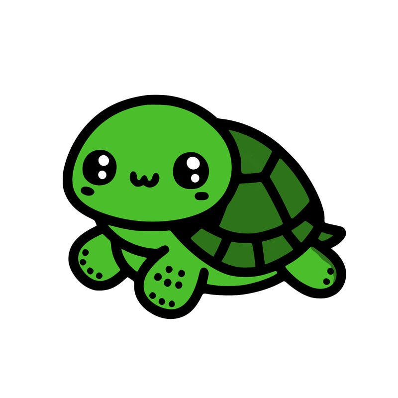 cute simple little turtle