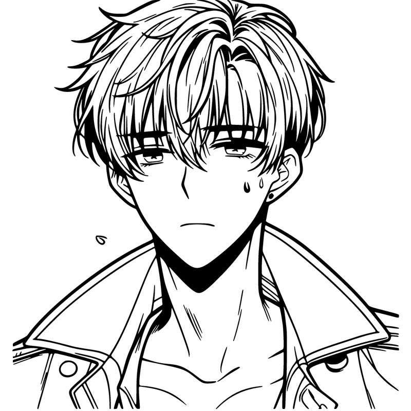 hot boy manga style