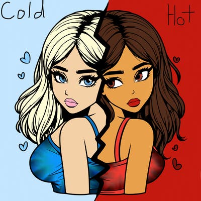 realistic girl split