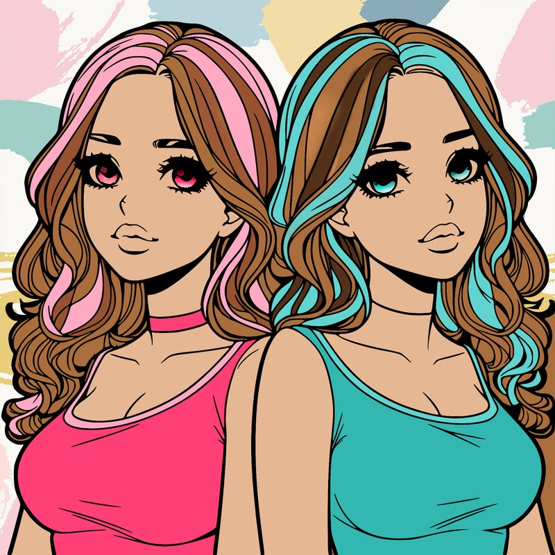 realistic twin sisters