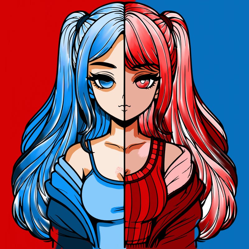 realistic girl split