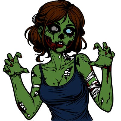 realistic zombie girl