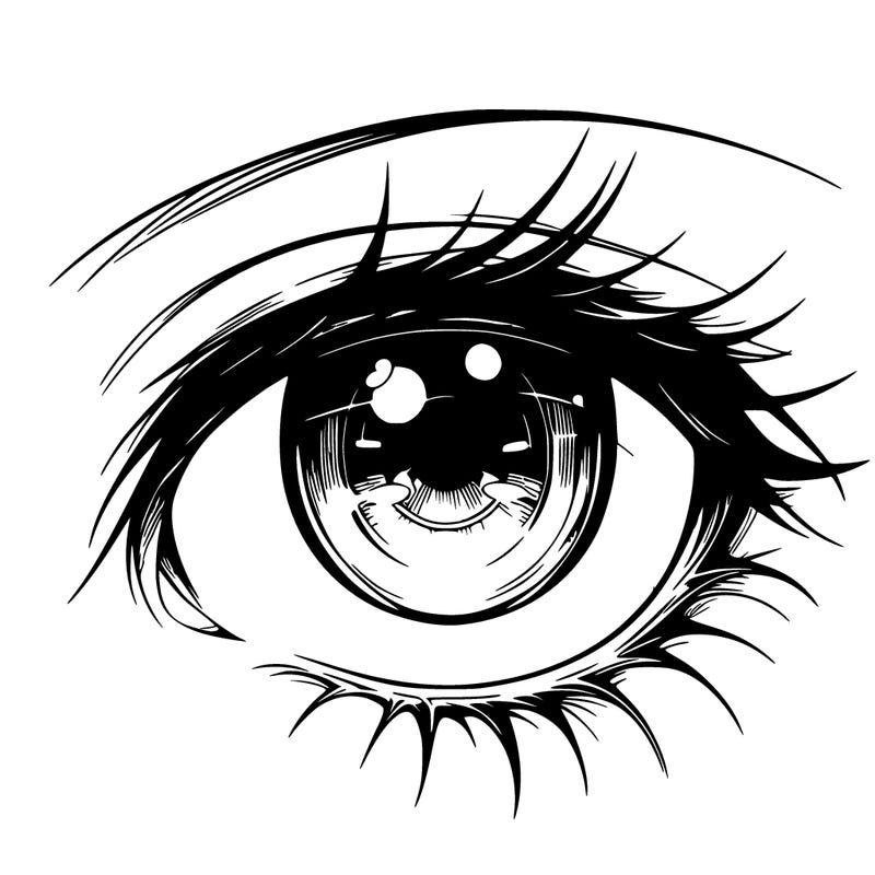 realistic anime eye fenale anime eye