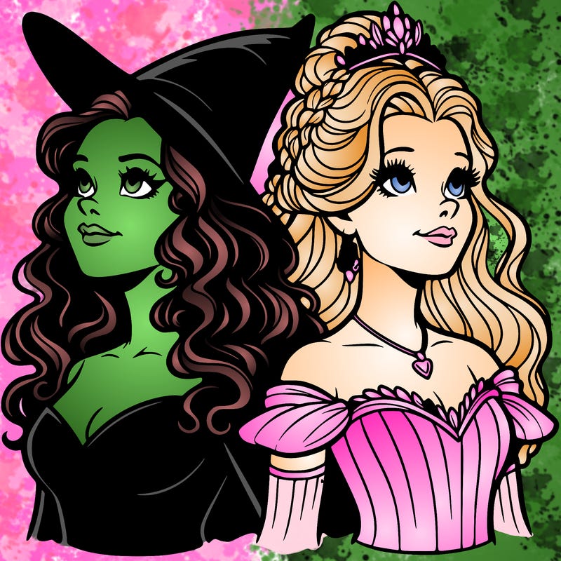 'elphaba and glinda (realistic)