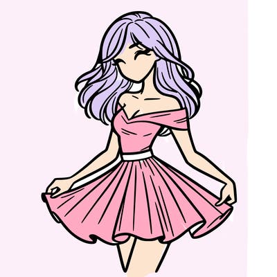 woman in skirt