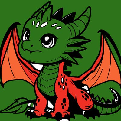 fierce baby night dragon