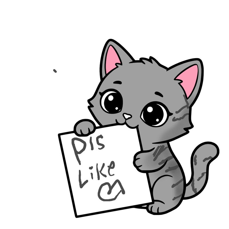 a small cat with a blank sheet of paper in its hand. the cat is sooooooo cute!