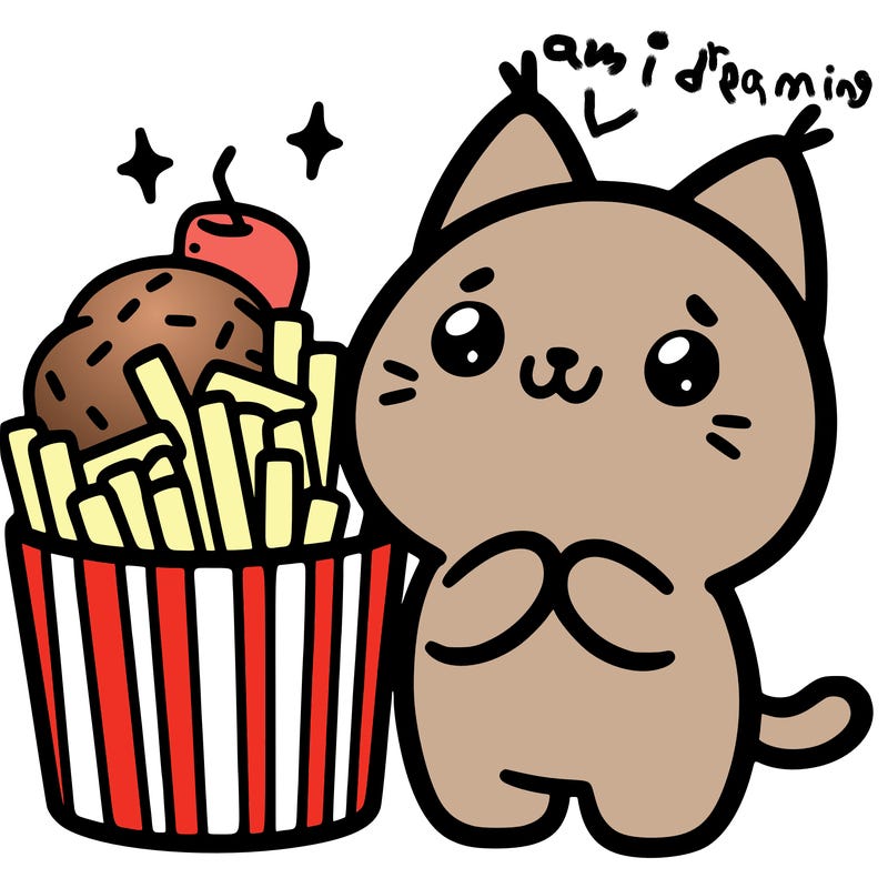 cute food cat