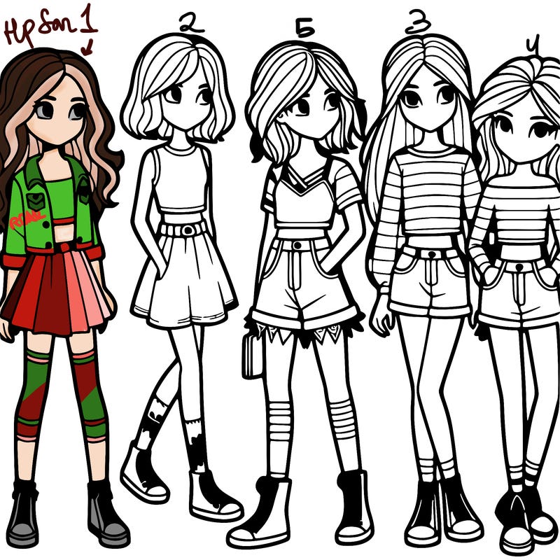 group of girls