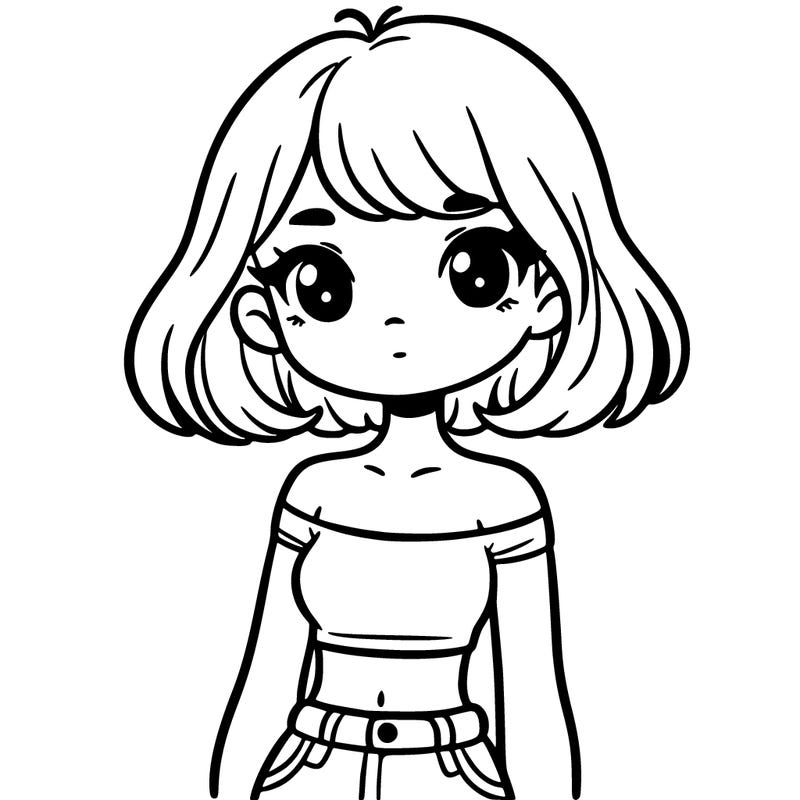 girl in a cute crop top