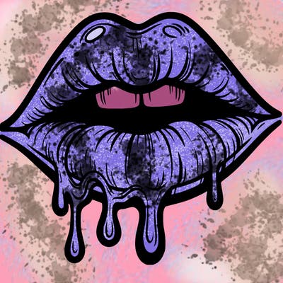 lips that look realistic and drip