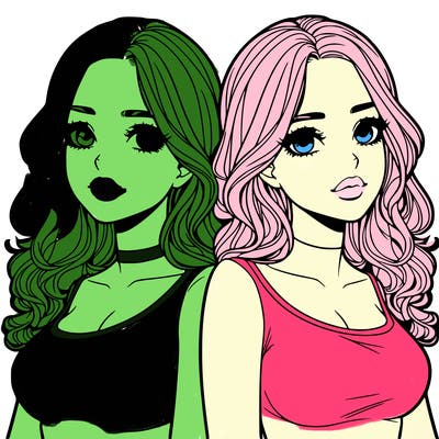 realistic twin sisters