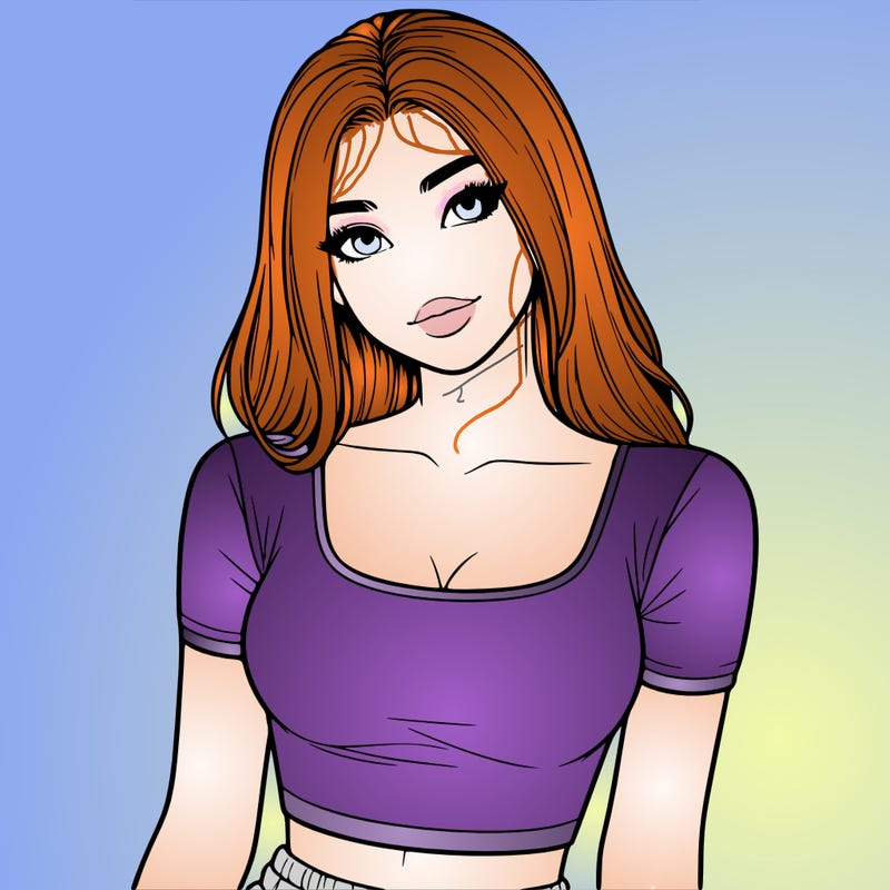 realistic girl with crop top