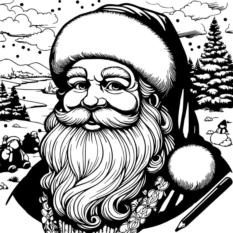 realistic santa claus