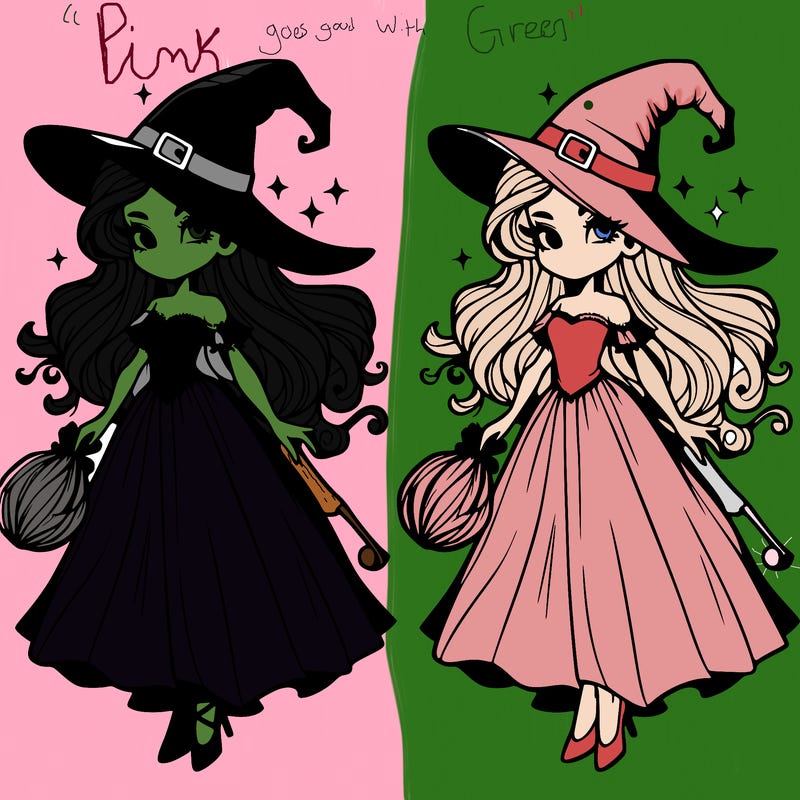 beautiful wicked witch. from wicked