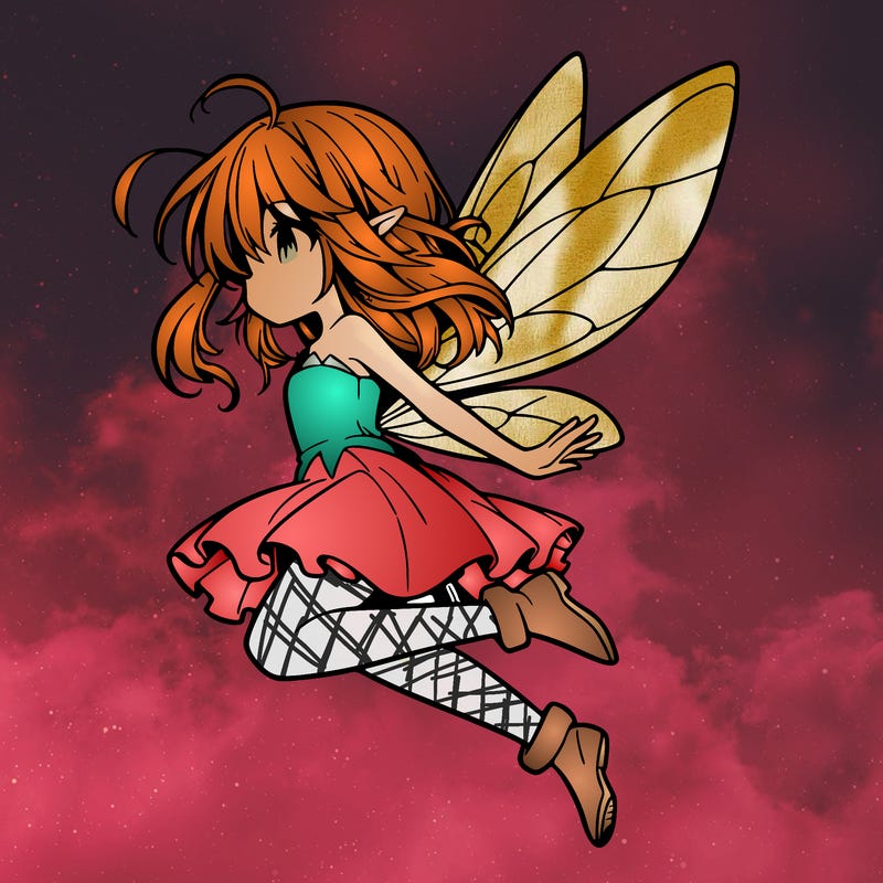 manga fairy flying