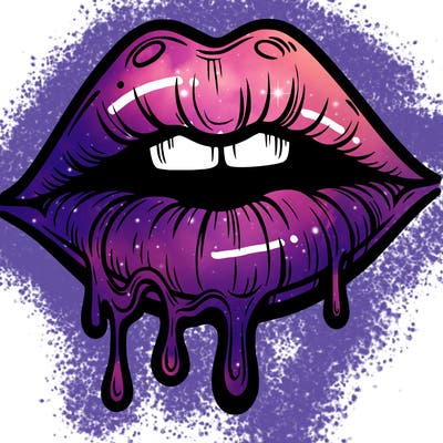 lips that look realistic and drip