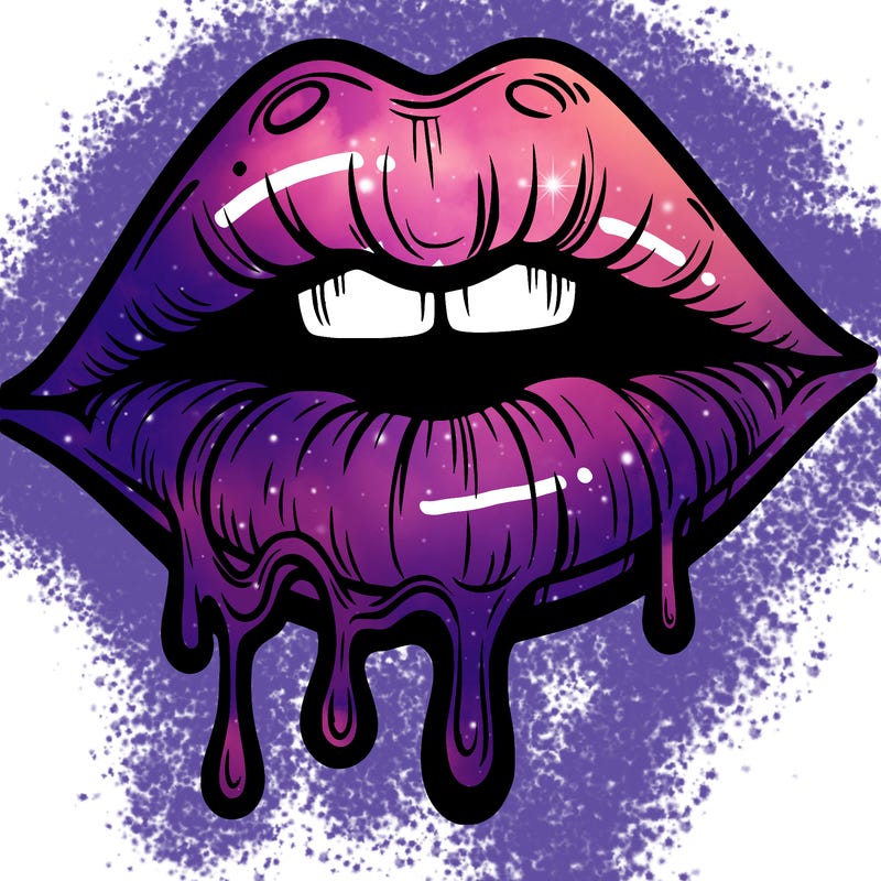 lips that look realistic and drip