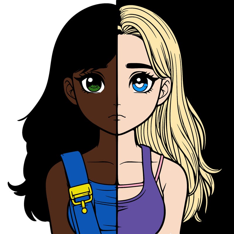 realistic girl split