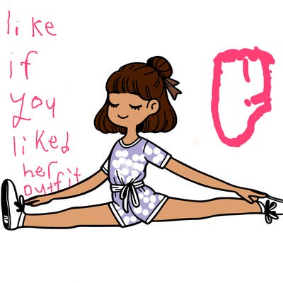 girl doing the splits