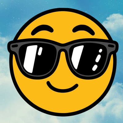 emoji with sunglasses