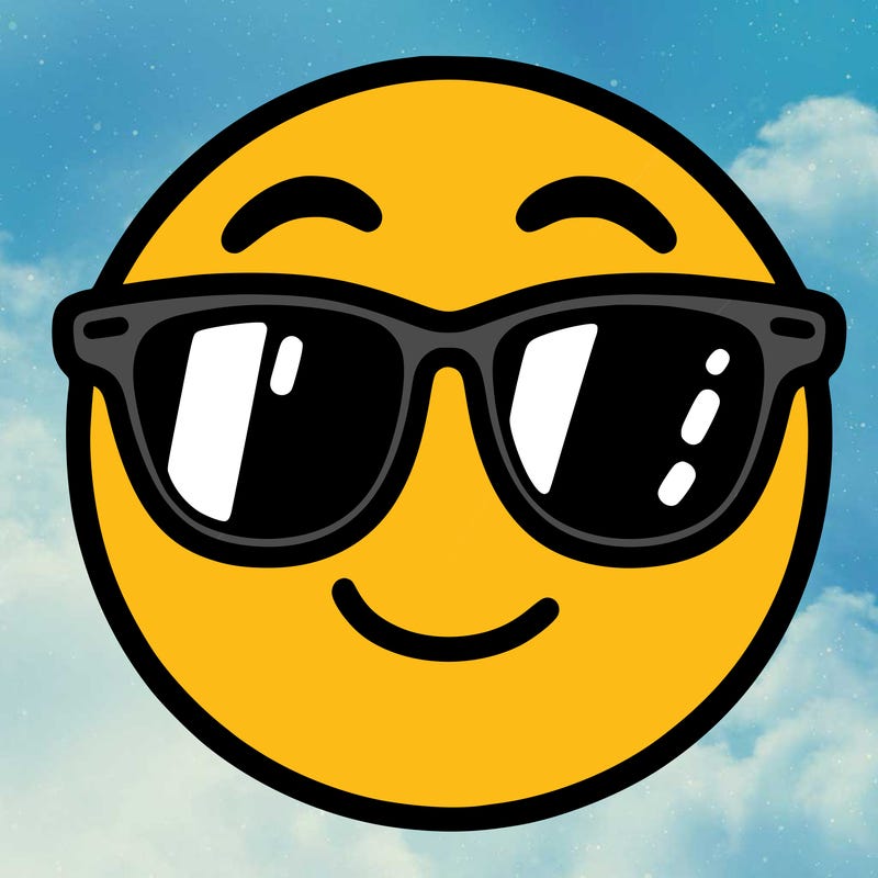 emoji with sunglasses