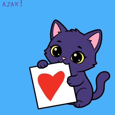 a small cat with a blank sheet of paper in its hand. the cat is sooooooo cute!