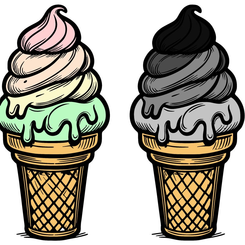 realistic ice cream