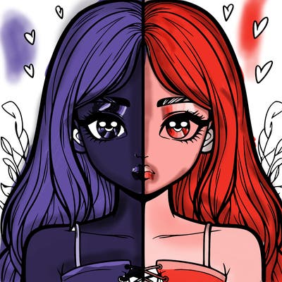 realistic girl split