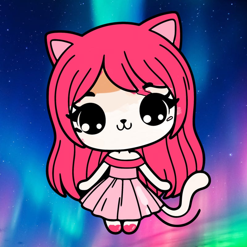 cat in human form (girl)