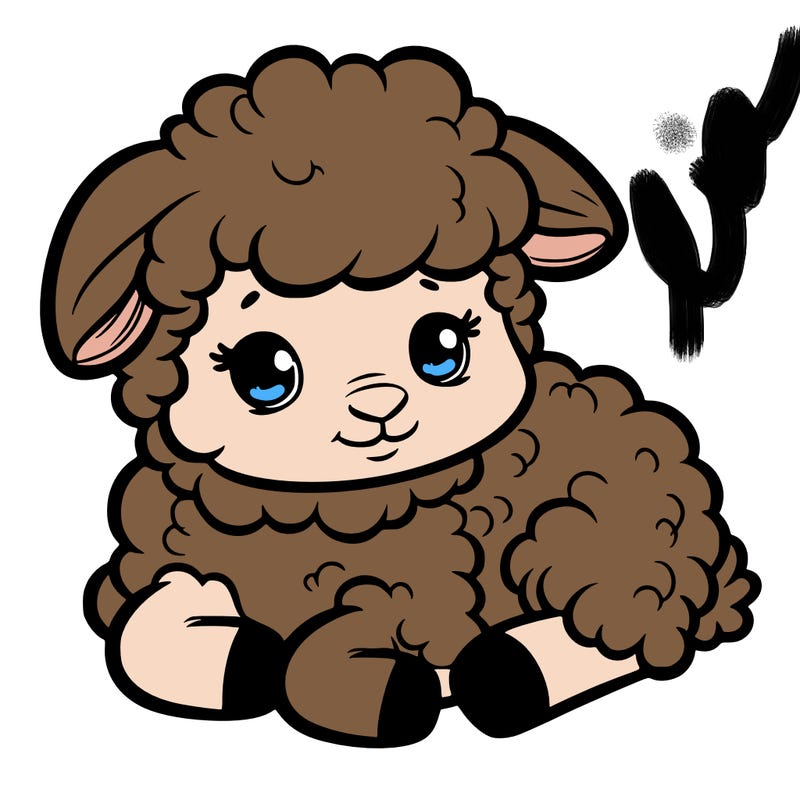 a baby sheep